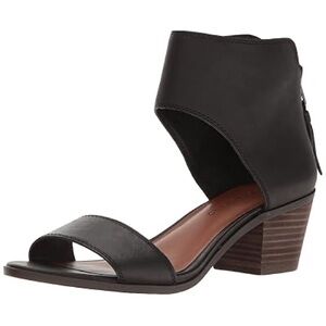Lucky Brand Black Heeled Bootie Sandals